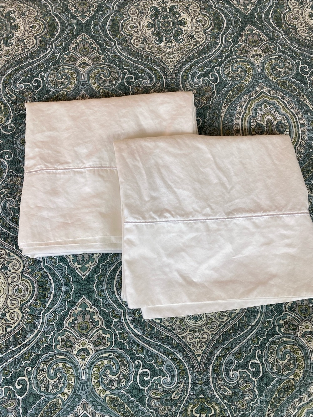 Wamsutta White Pillowcases - Set of 2 luxurious Cream Ivory King Size